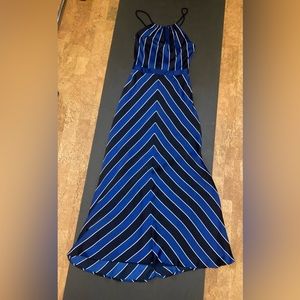 Floor length Guess dress.
